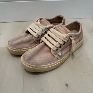 Satorisan Pink Suede Heisei Lace Up Low Top Shoes Sneakers EU 38 US 7